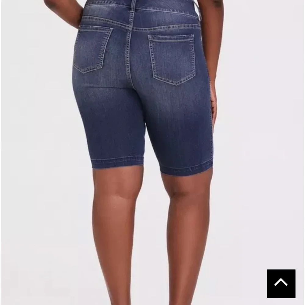 Torrid Denim Bermuda Jegging Soft Shorts